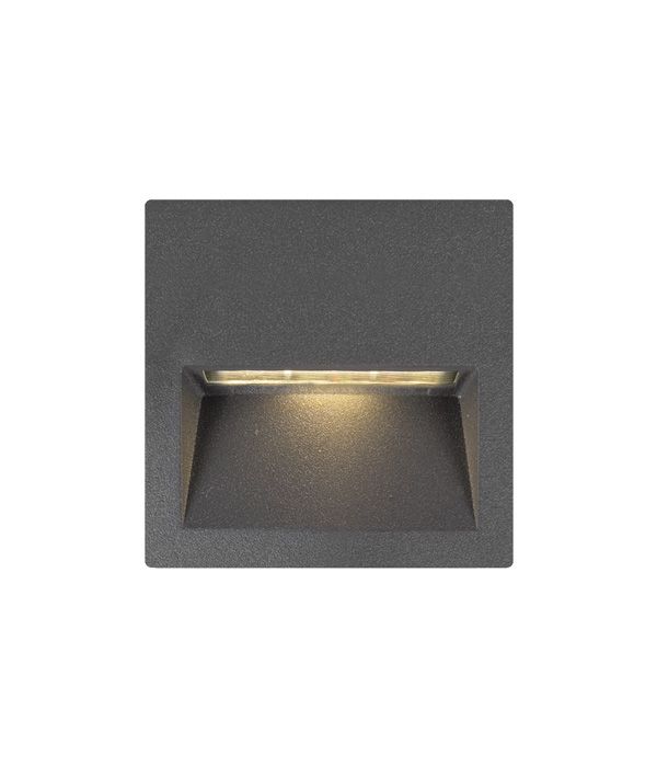 ATHENS 4  SQUARE RECESSED ANTRACITA