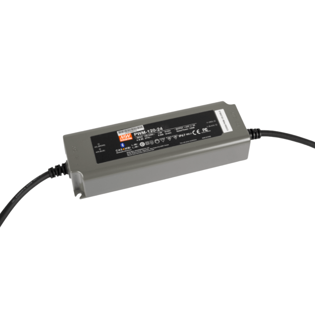 FUENTE DE ALIMENTACION 120W 24V DC DIMERIZABLE BLUETOOTH IP67 CASAMBI