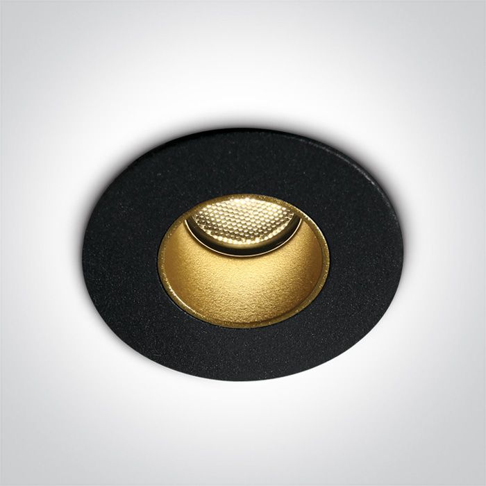 10102H/B/W Negro LED 2W WW 700mA IP65 DARK LIGHT