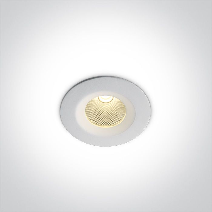 10107CA/W/W Blanco LED 7W WW IP20 60deg 230V