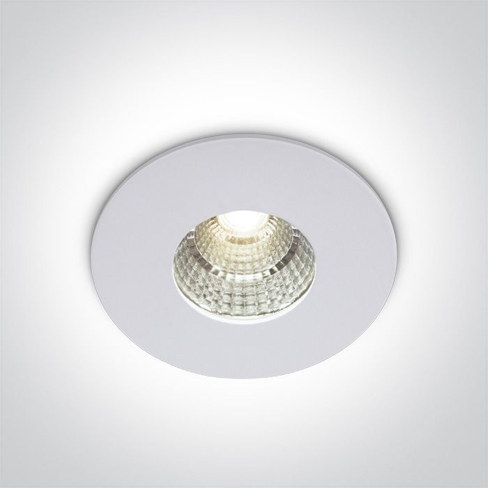 10107M/W/W Blanco LED 7W WW IP54 DARK LIGHT 230V