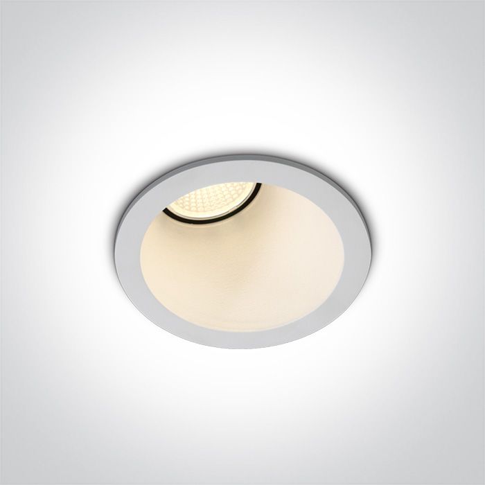 10108A/W/W Blanco LED 8W WW IP20 50deg ASYMMETRIC 230V DARK LIGHT