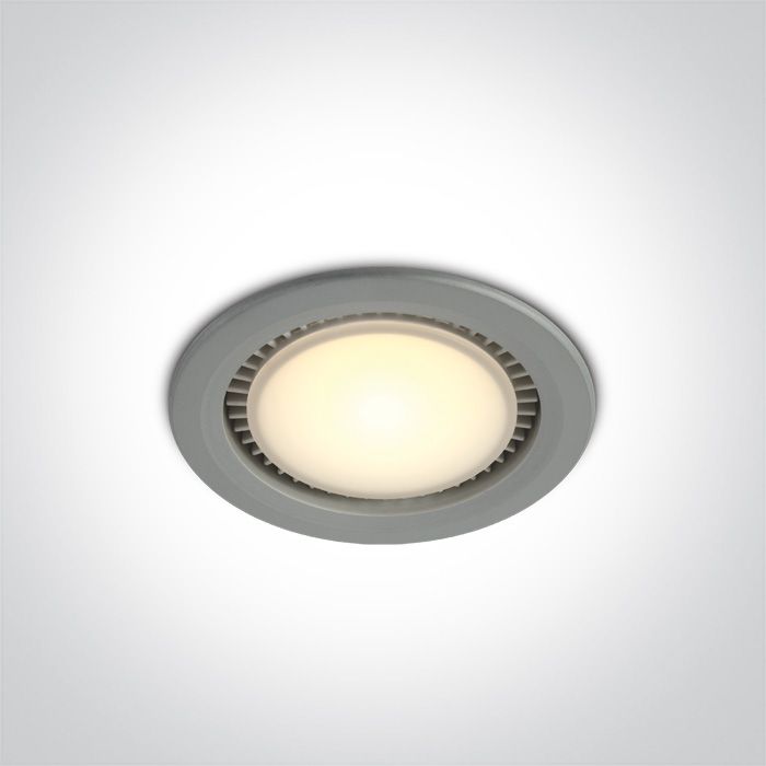 10112/G/W GREY LED 12w WW 230v