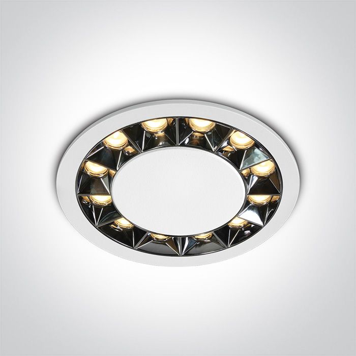 10120X/W/W Blanco RECESSED LED 20W WW IP20 38deg 230V DARK LIGHT