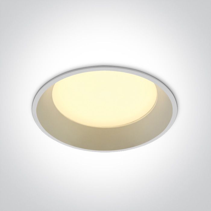 10122D/W/C Blanco LED 22w CW IP20 230V 100deg DARK LIGHT