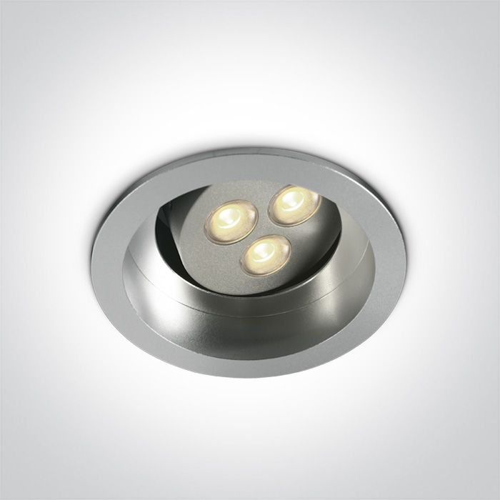 11103D/G/W GREY LED 3w WW SEMI-TRIMLESS 350mA