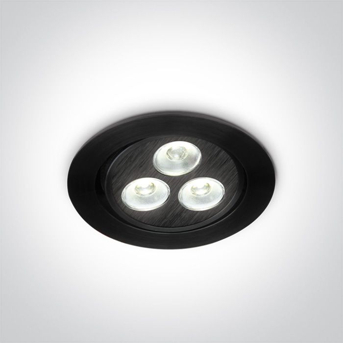 11103LB/D/35 Negro LED DL 3w 35d 350mA