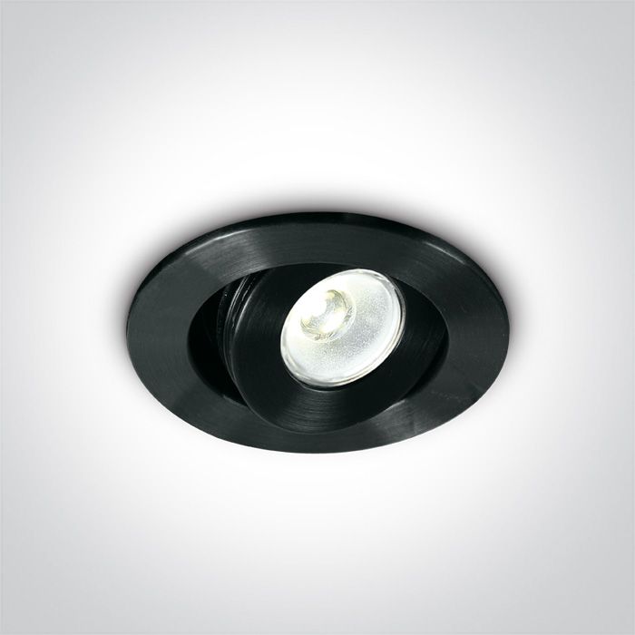 11103LC/B/D/15 Negro LED 3w DL 15d 350/700mA