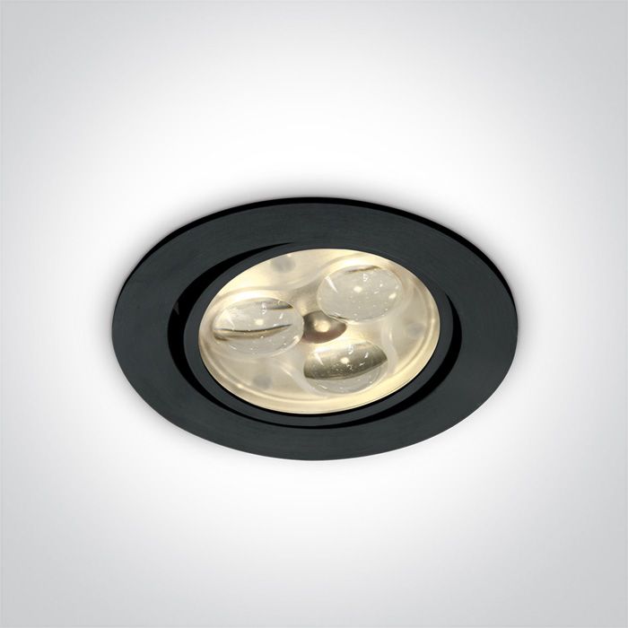 11103N/B/D/35 Negro LED DL 3w 35d 350mA