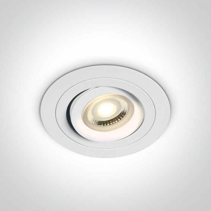 11105ABG/W Blanco GU10 10w ADJUSTABLE