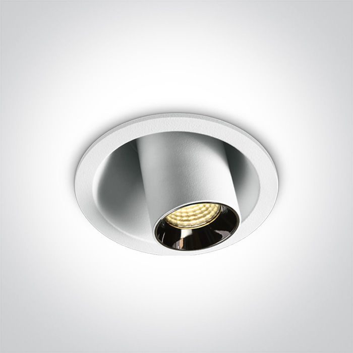 11106T/W/W Blanco COB RECESSED LED 6W WW 38deg ADJUSTABLE DARK LIGHT 230V