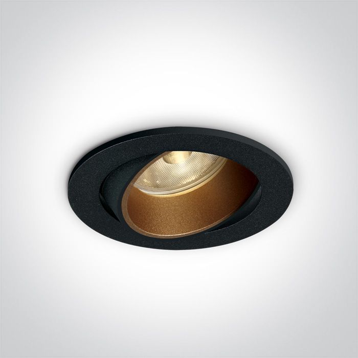 11107K/B/W Negro LED 7W WW 35deg 700mA ADJUSTABLE DARK LIGHT