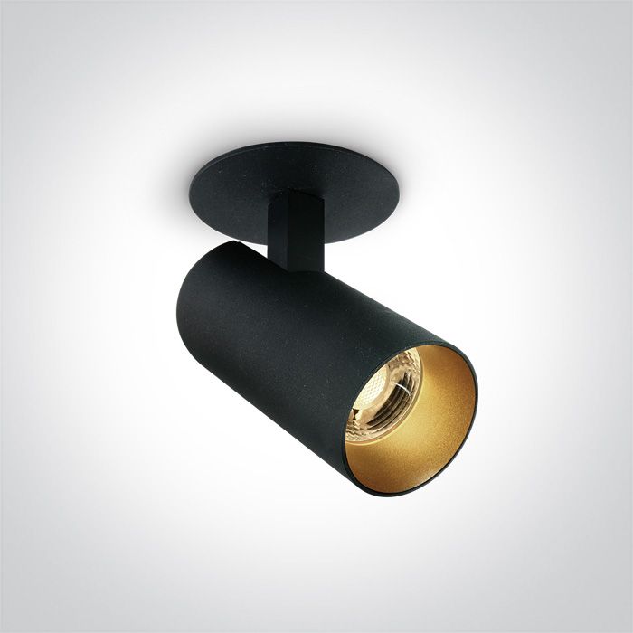 11107RA/B/W Negro LED 7W WW 36deg 700mA ADJUSTABLE DARK LIGHT