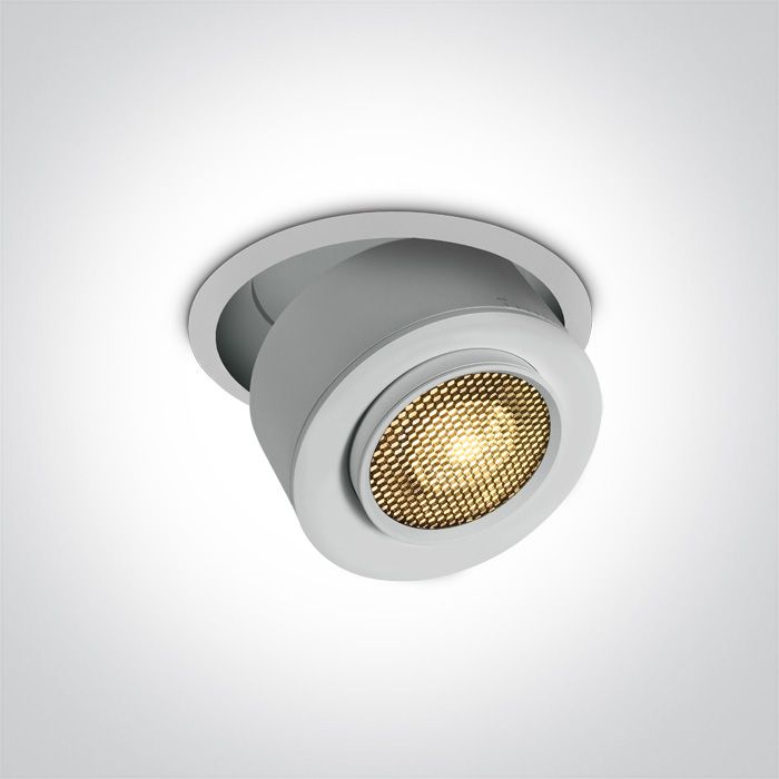 11115G/W/W Blanco RECESSED COB 15W WW IP20 15-45deg ADJUSTABLE 230V HONEYCOMB