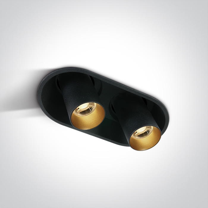 11207C/B/W Negro COB 2x7W WW 700mA 36deg ADJUSTABLE DARK LIGHT