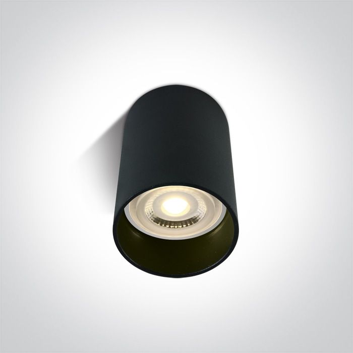 12105E/B Negro CYLINDER GU10 10W