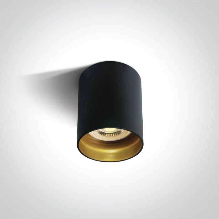 BLACK GU10 10W DARK LIGHT