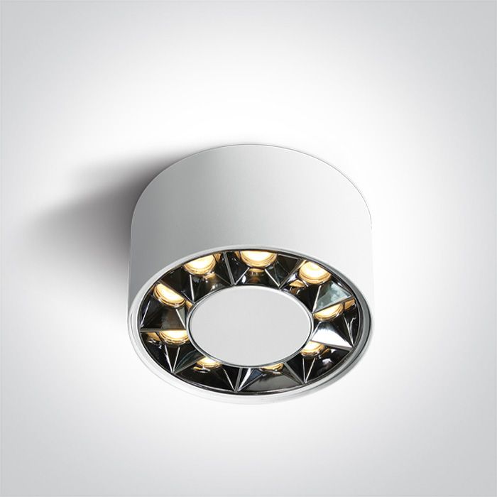 12112X/W/W Blanco LED 12W WW IP20 38deg 230V DARK LIGHT