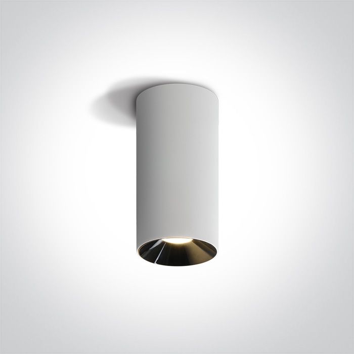 12115D/W/W Blanco LED CYLINDER 15W WW 45deg 230V