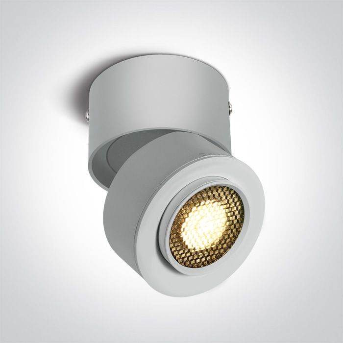 12115G/W/W Blanco COB 15W WW IP20 15-45deg ADJUSTABLE 230V HONEYCOMB