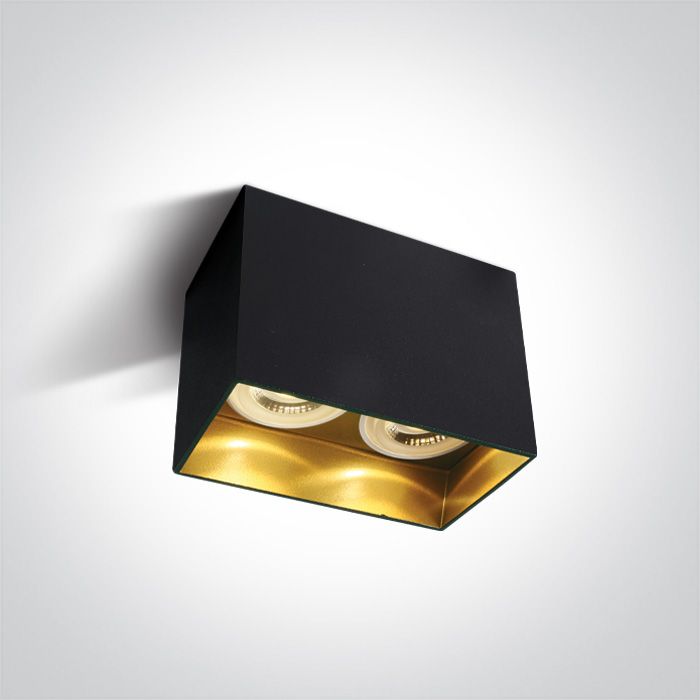 12205NA/B Negro GU10 2x10W DARK LIGHT