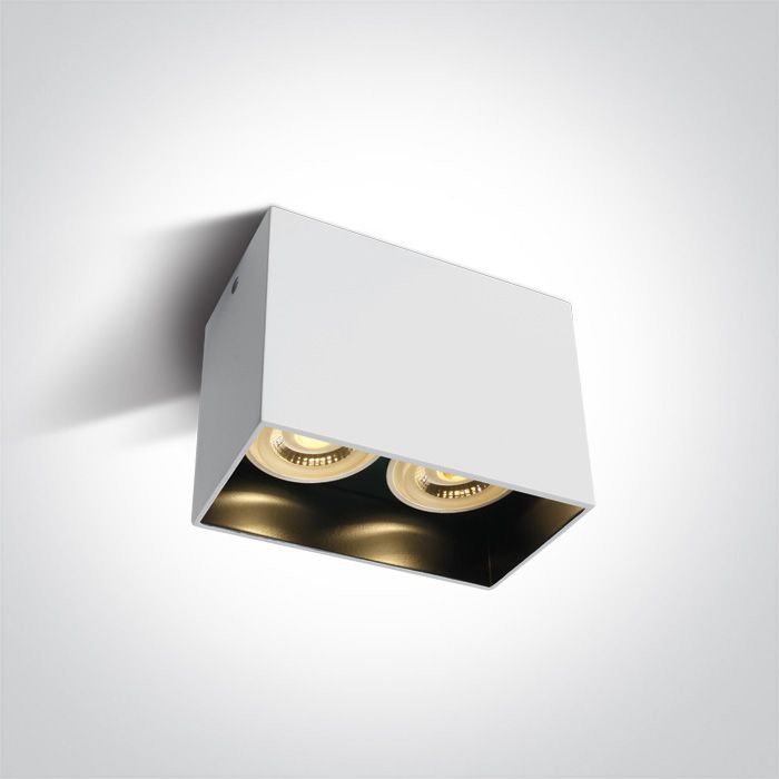 12205NA/W Blanco GU10 2x10W DARK LIGHT