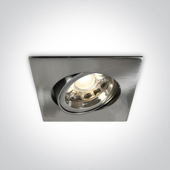 51105CGU/MC BRUSHED Cromo GU10 50w