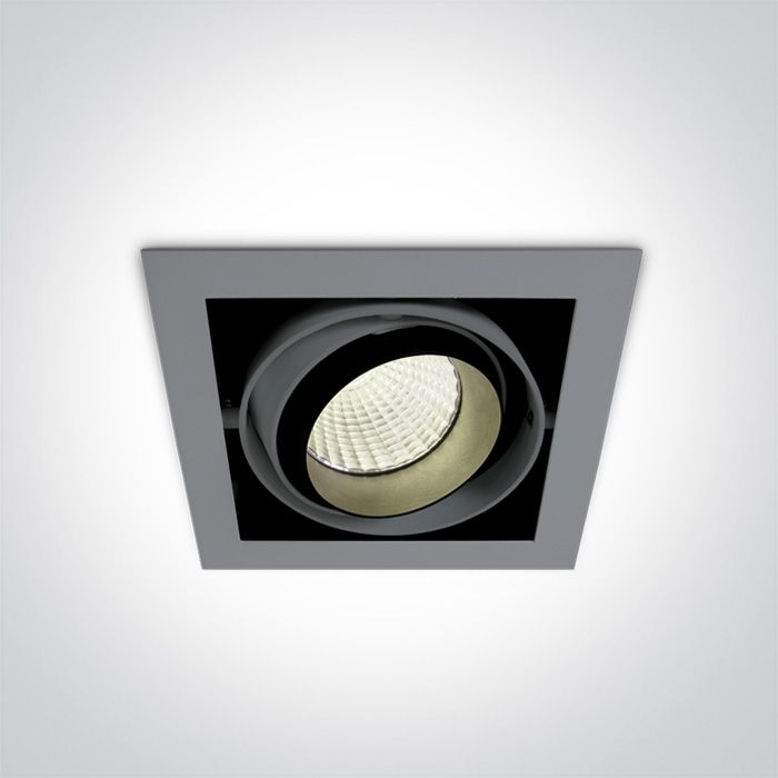 51138/G/C GREY COB LED 38w CW 100-240v