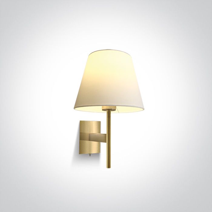61076/BBS BRUSHED Latón WALL LIGHT 12W E27