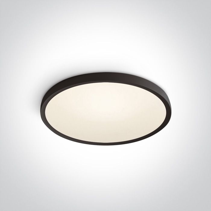 62152/B/W Negro SUPER SLIM ROUND LED PLAFO 40W WW IP20 230V