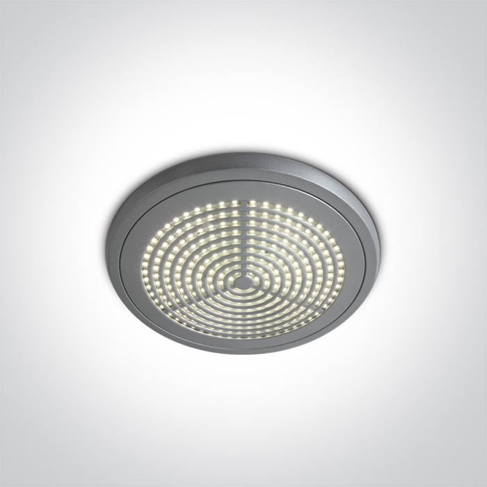 Plafón LED Slim de 16W ONE Light en color gris | Ref. 64004/G/C