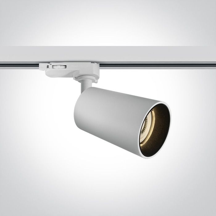 65105CT/W Blanco 10W GU10 TRACK SPOT 100-240V DARK LIGHT