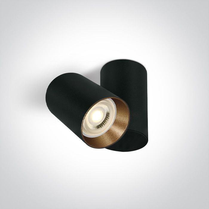 65105E/B Negro GU10 10w DARK LIGHT