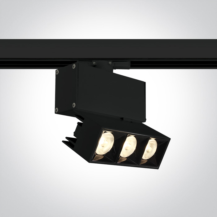 Proyector de Carril LED Ajustable ONE Light Negro