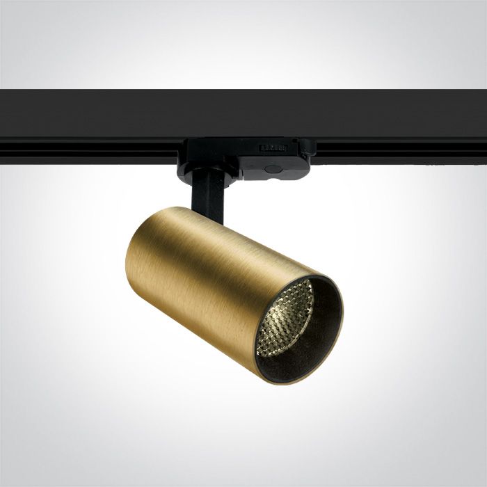 65524T/B/W Negro COB LED 12w WW HONEYCOMB 36deg TRACKSPOT 230v DARK LIGHT