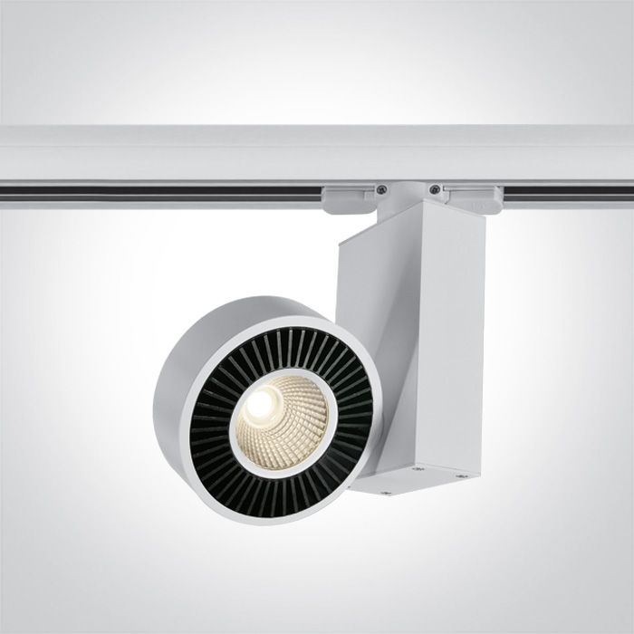 65620T/W/W Blanco COB LED 20w WW TRACK SPOT 45deg 230v