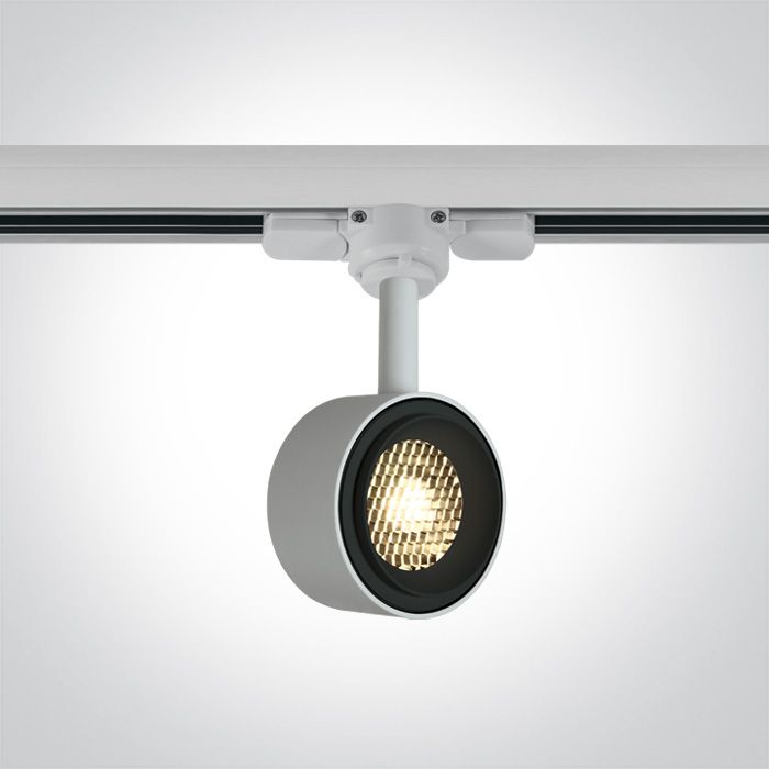 65644T/W/W Blanco COB LED 8w WW TRACK SPOT 36deg 230V DIMMABLE