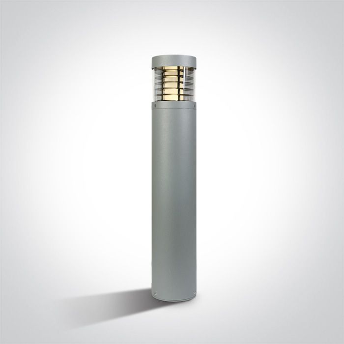67034/G/W GREY LED BOLLARD 85cm 15w WW IP54 100-240v