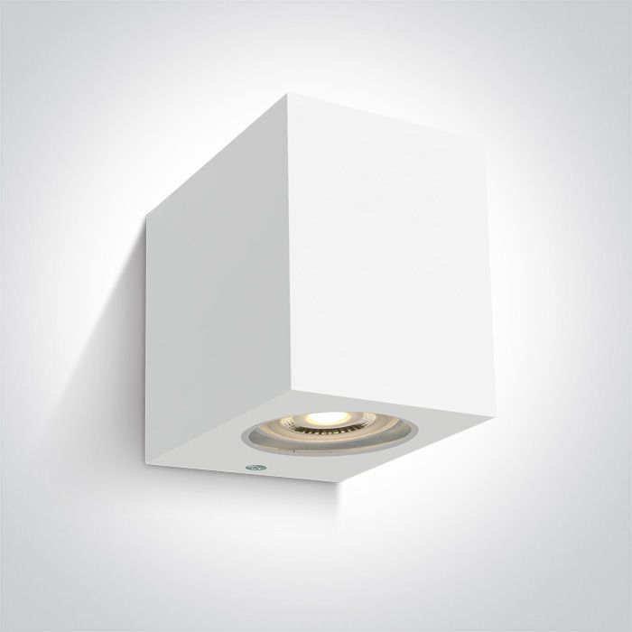67142H/W Blanco WALL LIGHT GU10 6W IP65