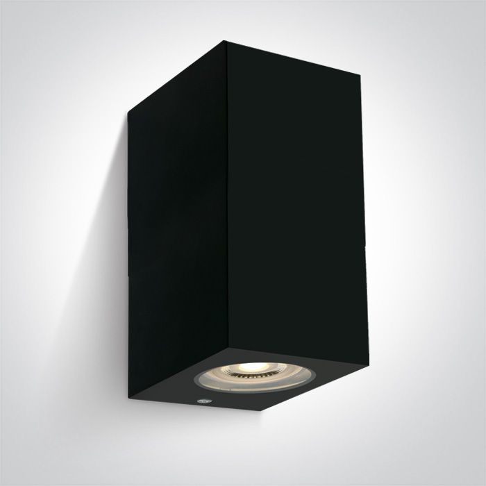 67142K/B Negro WALL LIGHT GU10 2x6W IP65