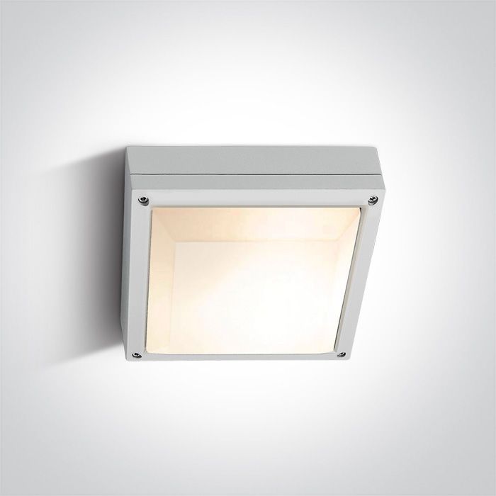 Plafón LED Exterior Cuadrado E27 IP54 ONE Light | Ref. 67210