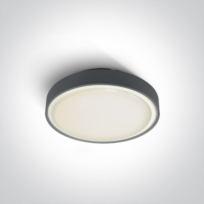 67280N/AN/W Antracita  LED PLAFO 16w WW IP65 230v