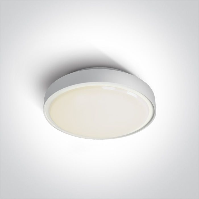 67280N/W/W Blanco LED PLAFO 16w WW IP65 230v