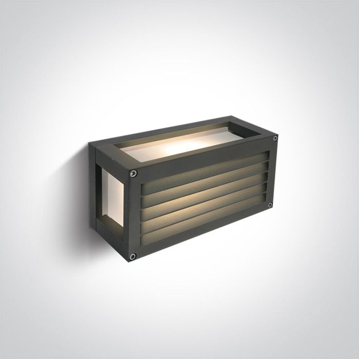 Aplique LED para Exterior Rectangular 7W IP54 Anthracite | Ref. 67420AL/AN/W