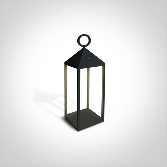 Baliza recargable LED exterior 67462 Negro 3w 3000K IP54