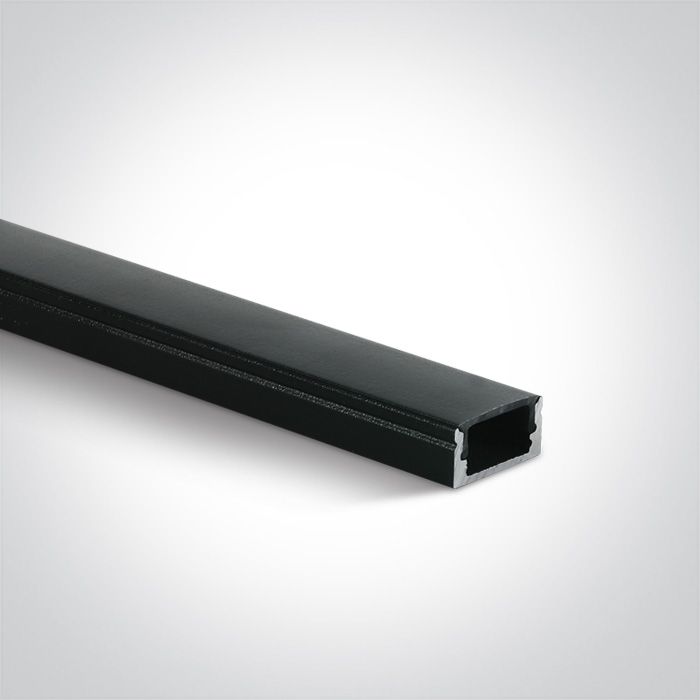 Perfil de aluminio Slim Surface de 2m 7902/B/B Negro