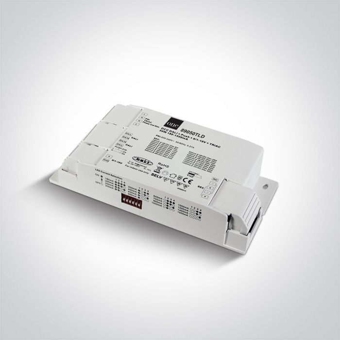 89050TLD DALI / PUSH TO DIMM / 1-10V / TRIAC UNIVERSAL DRIVER 50W IP20 230V