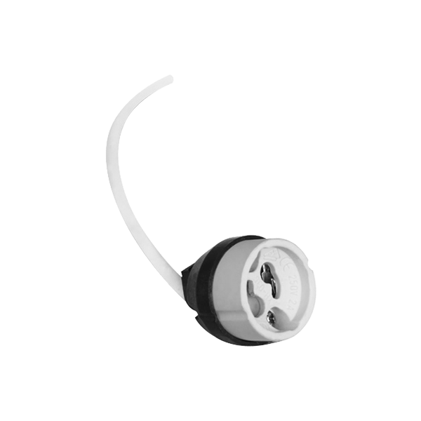 CASQUILLO GU10  CON CABLE 18cm