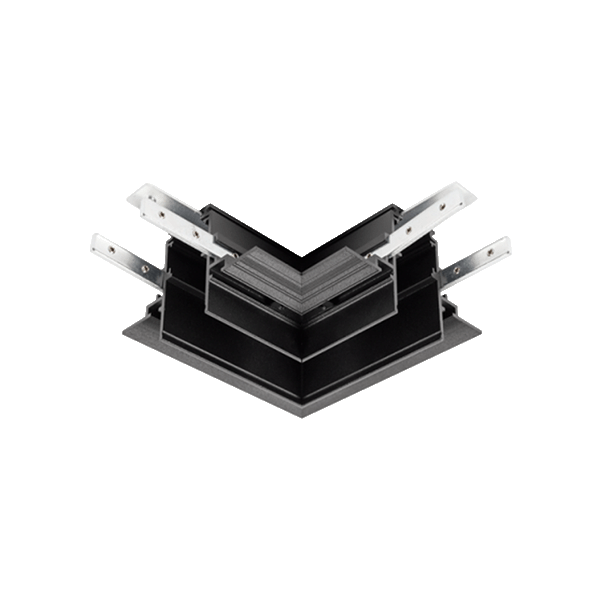 CARRIL 48V EMPOTRAR  Acc. UNION L DERECHA  NEGRO