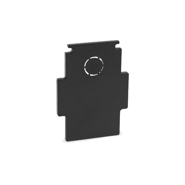 CARRIL 48V EMPOTRAR  Acc. TAPA FINAL NEGRO